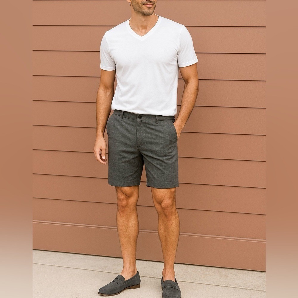 Vineyard Vines Gray Performance Breaker Shorts